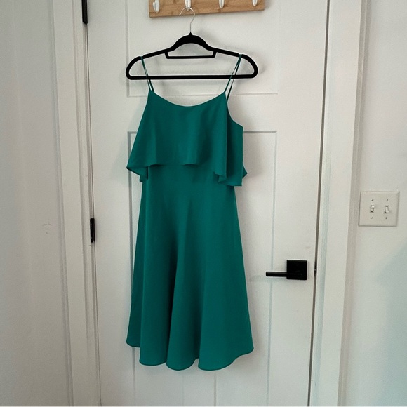 Ann Taylor Dresses & Skirts - Ann Taylor Green Tiered Ruffled Sundress